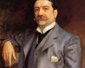 Portrait of Louis Alexander Fagan - 约翰·辛格·萨金特